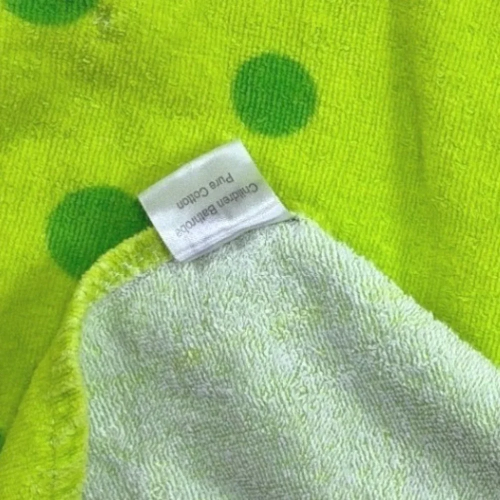 Green Dinosaur Hooded Poncho Towel Kids Pure Cotton Bath Beach Wrap 3D Spikes